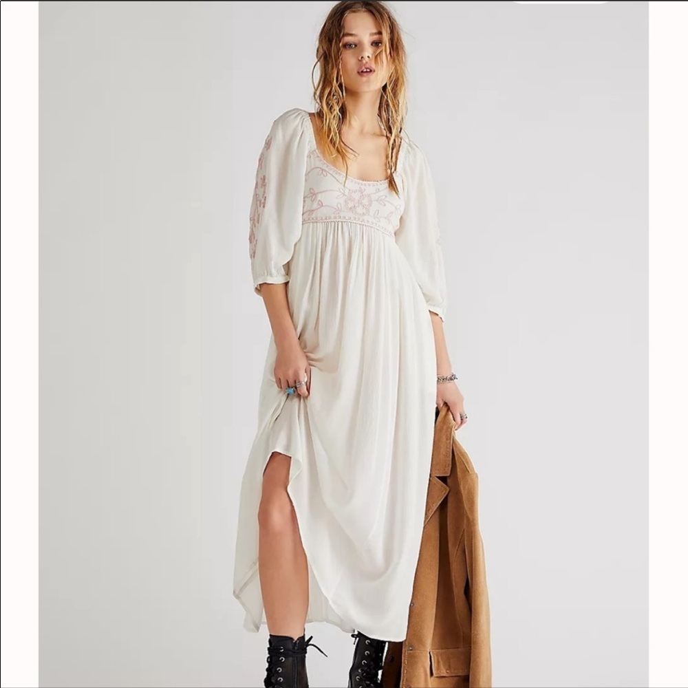 Free people wedgewood maxi dress size XS